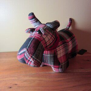 plush plaid scottie dog Fergus NWT Debi Lilly Designs NWT (W5929)